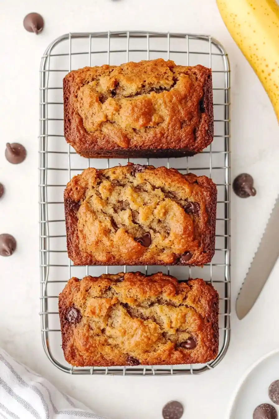 Fluffy Mini Banana Bread Loaves