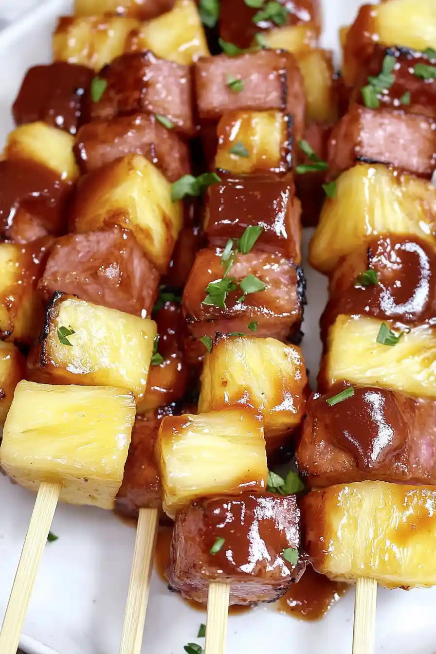 Delicious Spam Kabobs