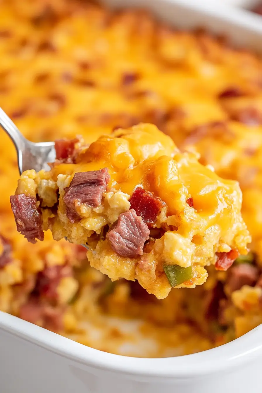 Quick Corned Beef Hash Breakfast Casserole