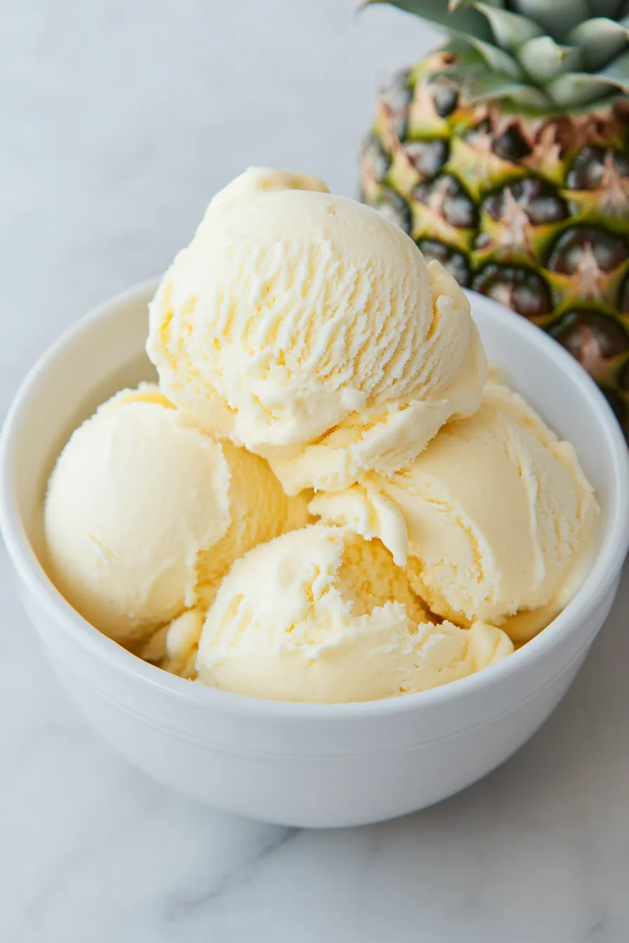 Easy Pineapple Ice Cream Recipe