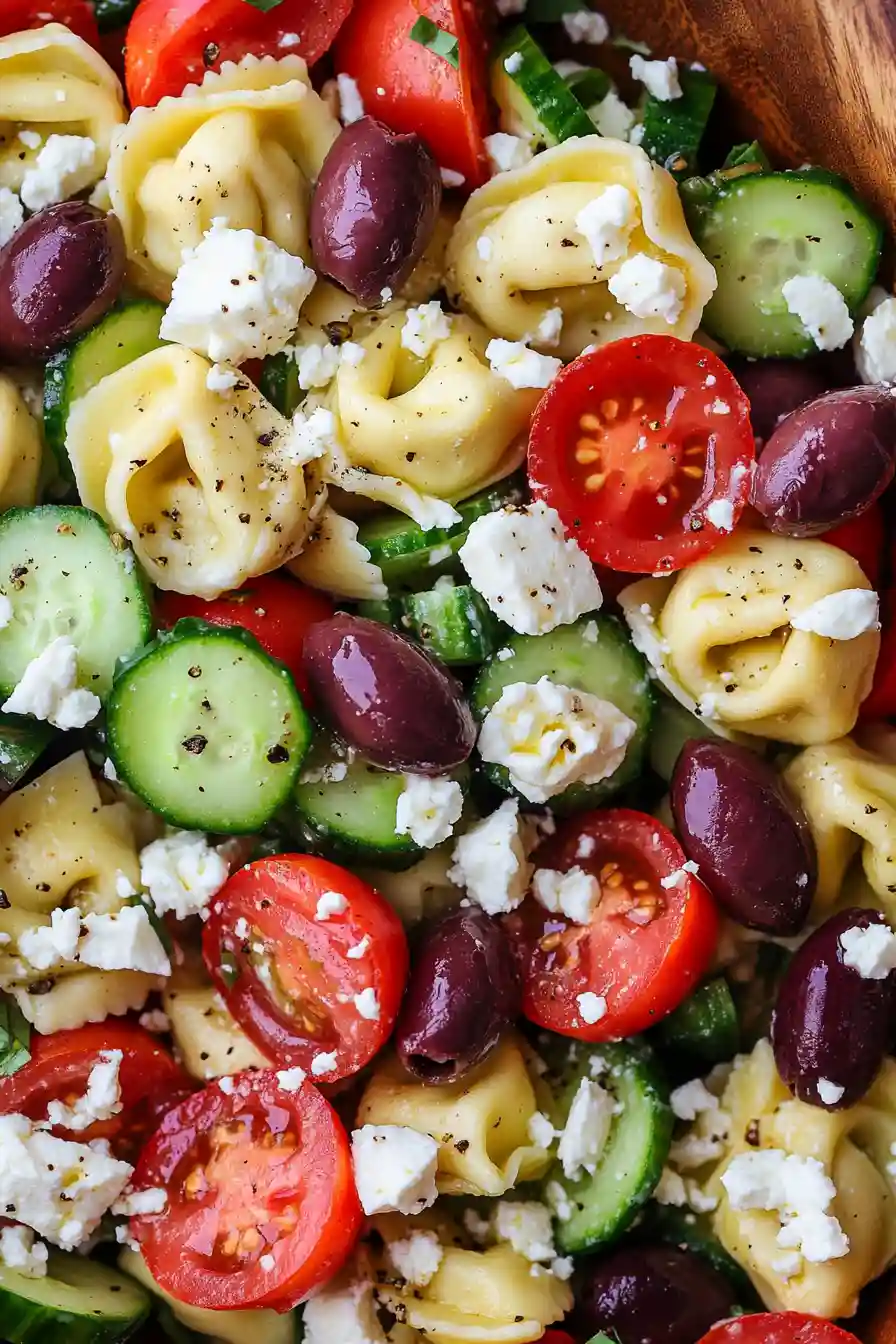 Zesty Greek Tortellini Salad