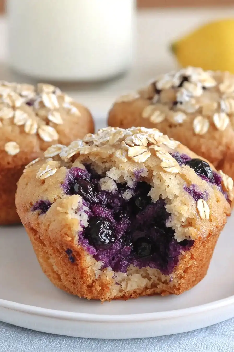 Fluffy Bisquick Lemon Blueberry Muffins