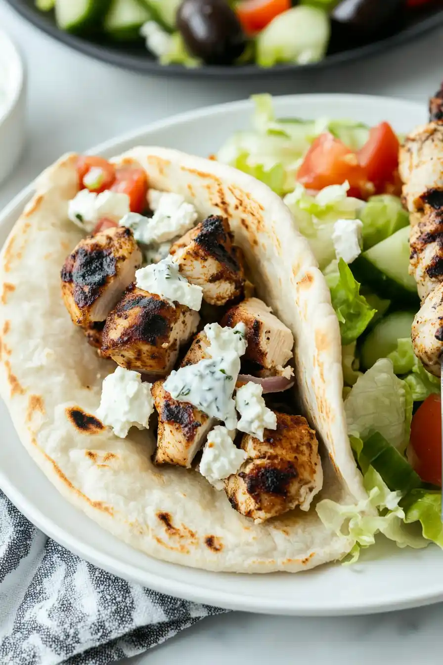 Fresh Chicken Kabob Salad Recipe