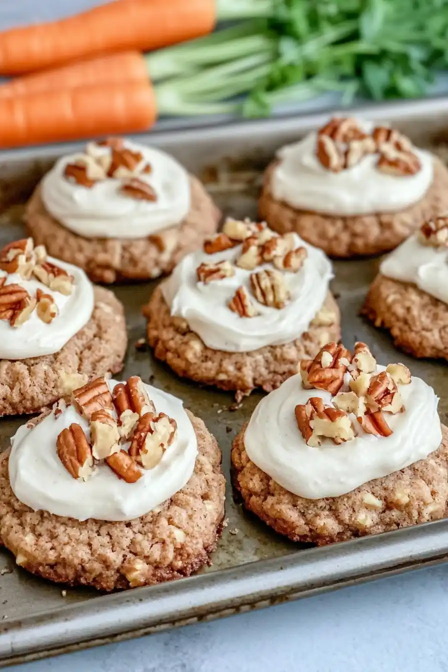 Quick Easter Carrot Cake Cookies with Pineapple