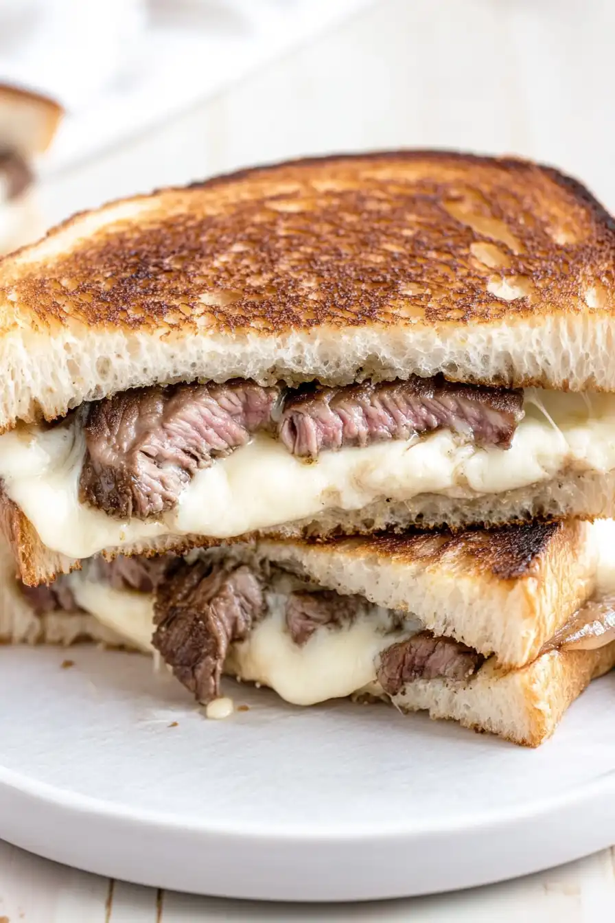 Easy Skirt Steak Grilled Cheese