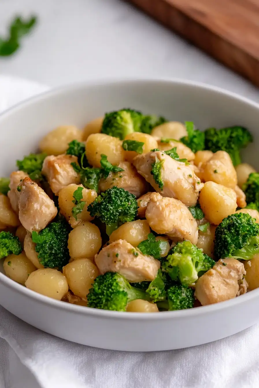 Simple Chicken and Broccoli Gnocchi