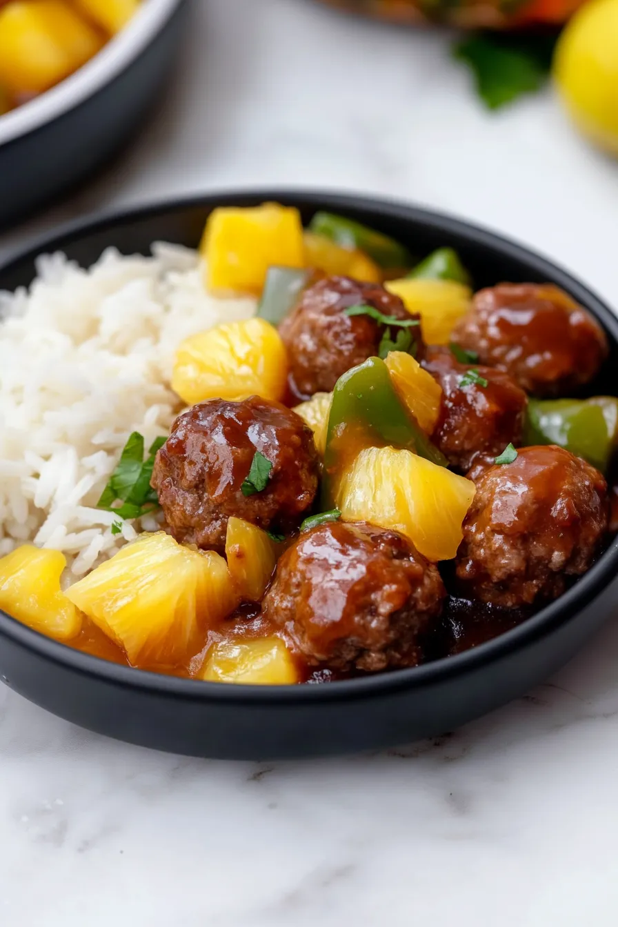 Delicious Hawaiian Pineapple Meatballs Recipe