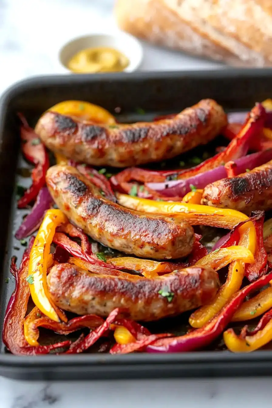 Simple Chicken Sausage in the Oven