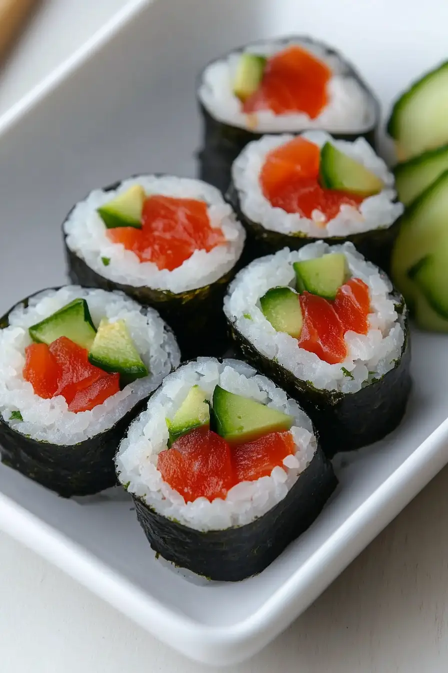 Quick Smoked Salmon Sushi
