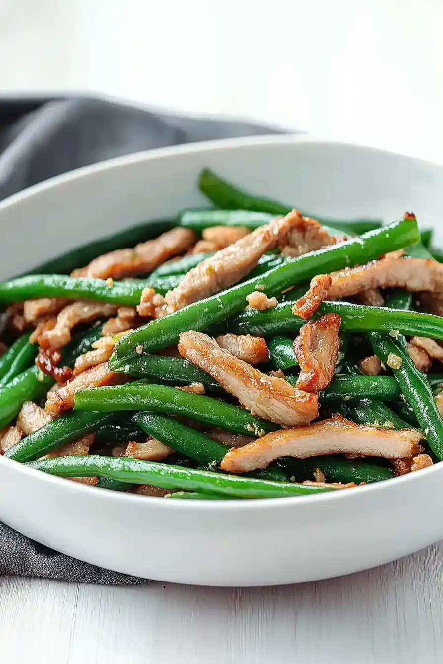 Easy Pork Belly with Green Beans Recipe
