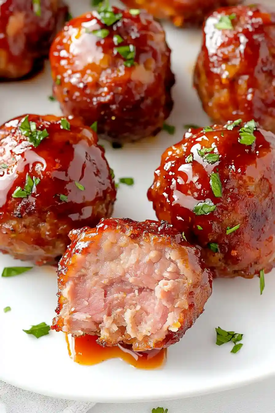 Easy Baked Ham Balls Recipe