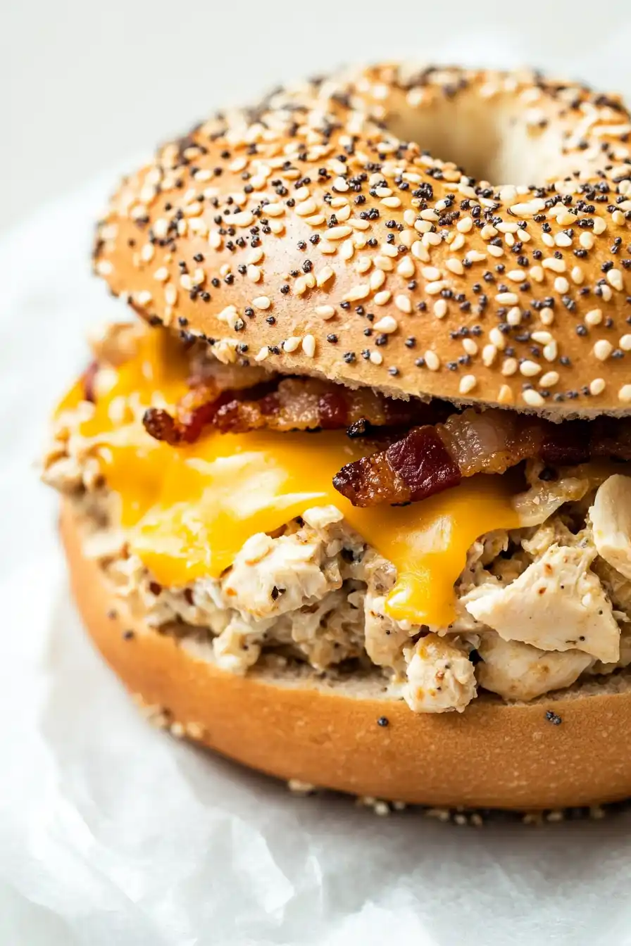 Juicy Chicken Salad Bagel