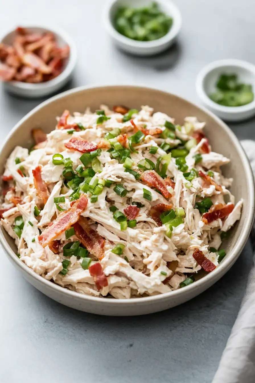 Quick Jalapeno Popper Chicken Salad