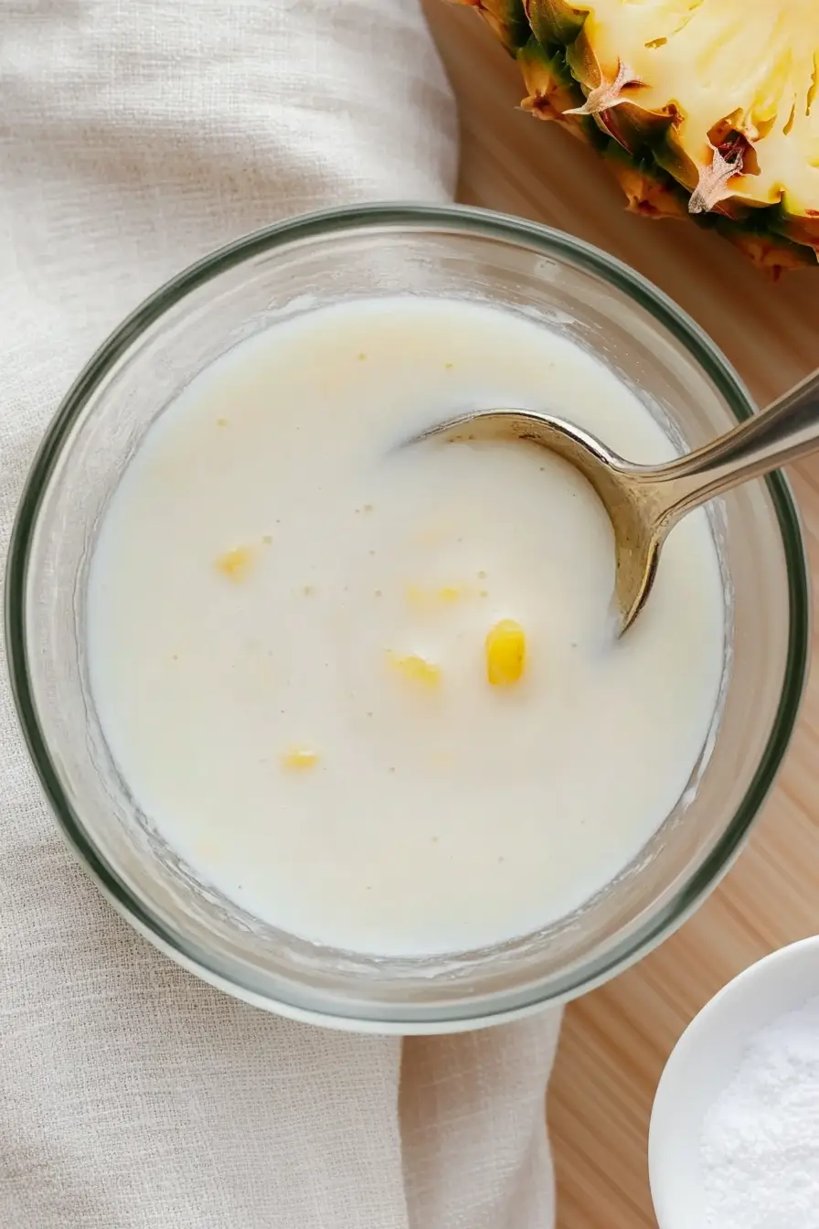 Quick Pineapple Glaze for Cake