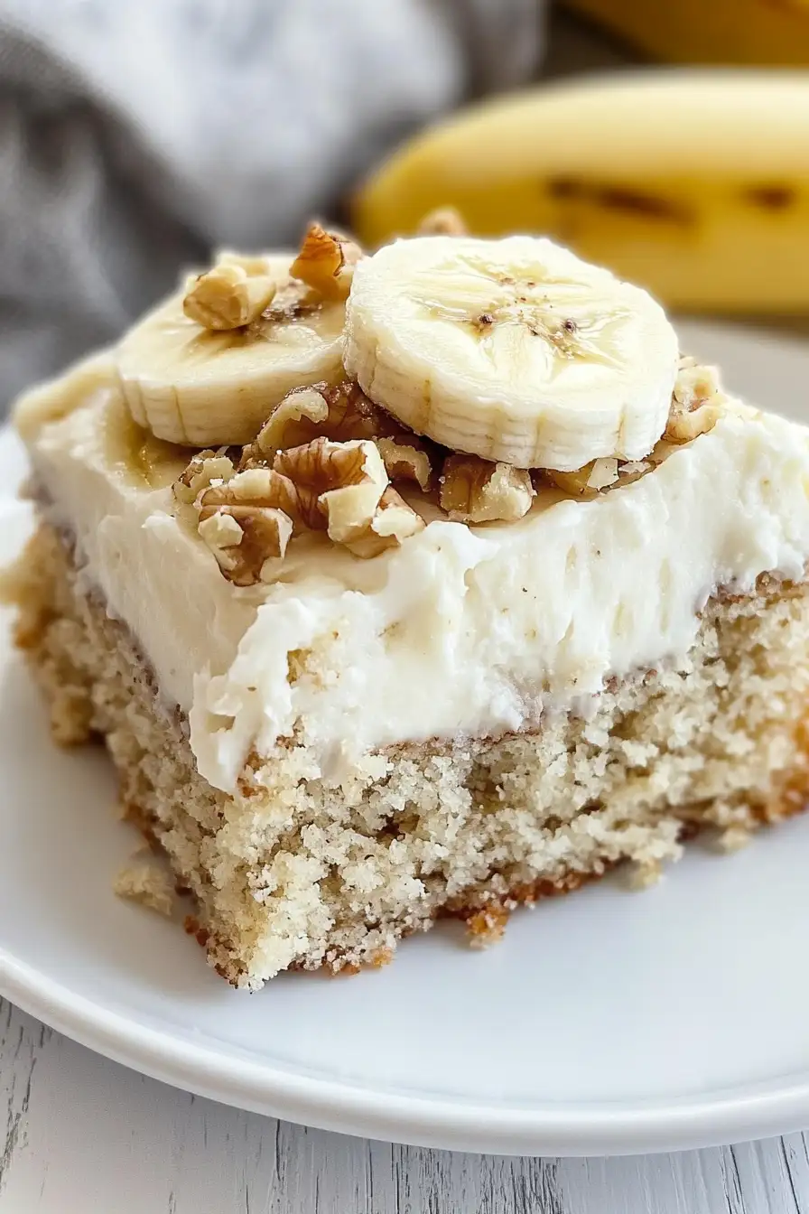 Delicious Banana Bread Cake with Cream Cheese
