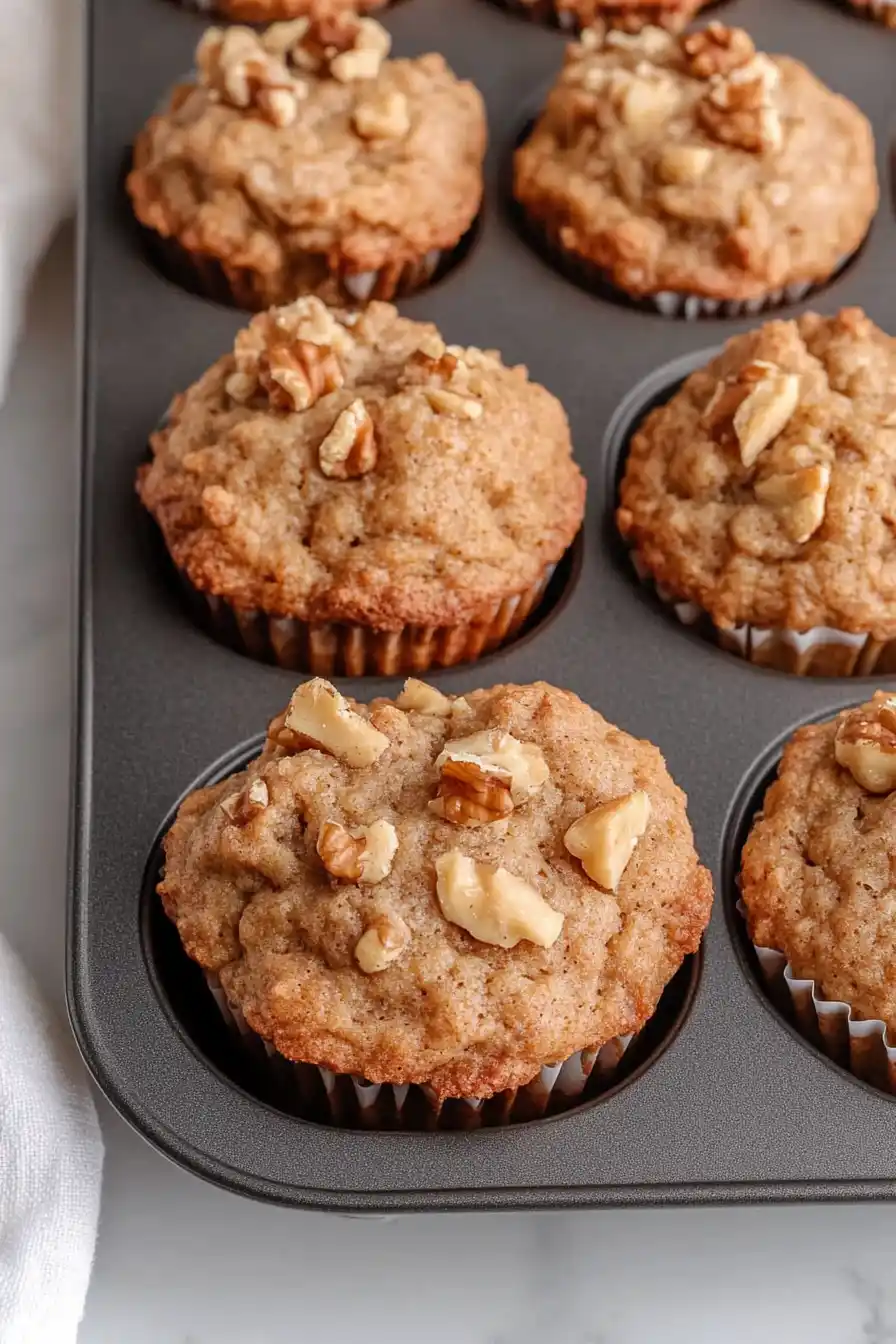 Irresistible Sourdough Discard Banana Muffins