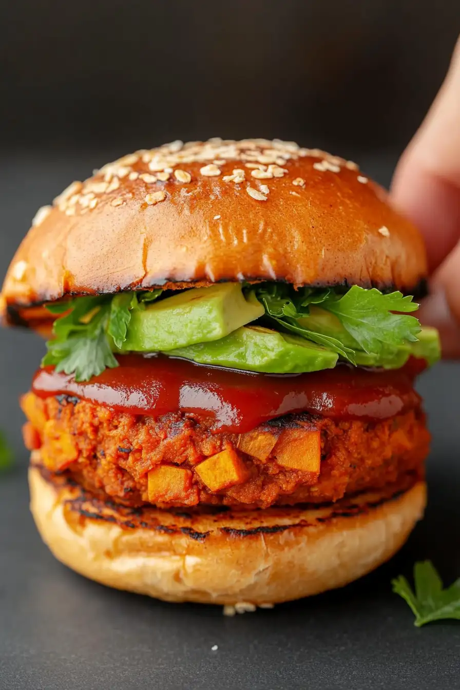 Flavorful Sweet Potato Veggie Burgers