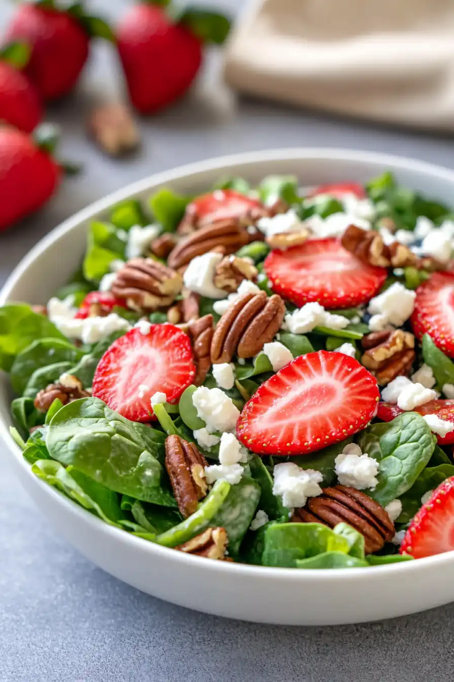 Healthy Easter salad featuring seasonal produce, ideal for Easter potluck or light spring side dish