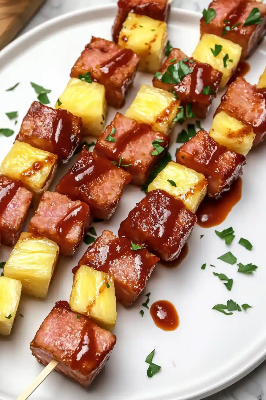 Delicious Spam Kabobs