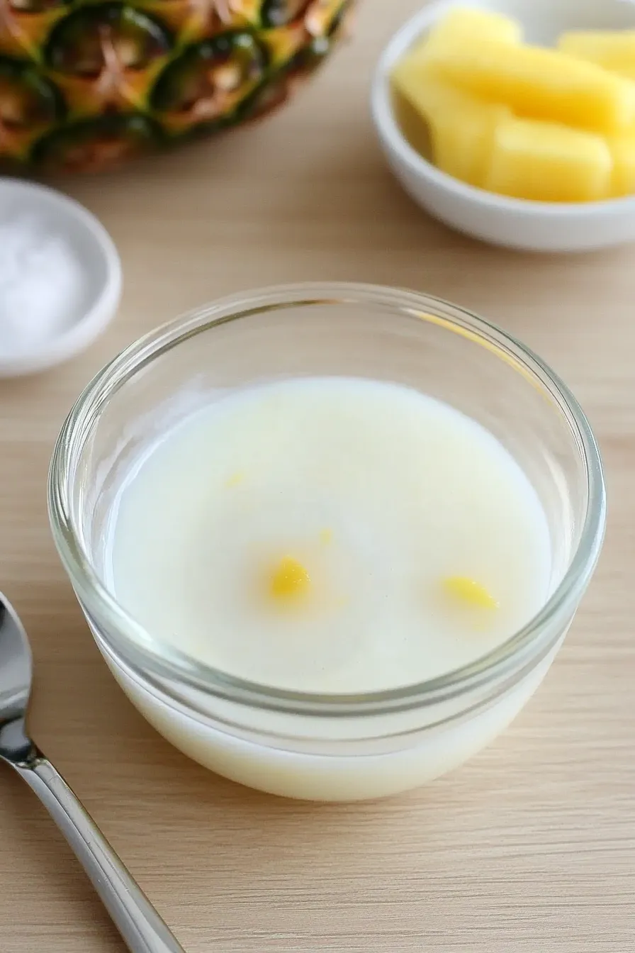 Quick Pineapple Glaze for Cake