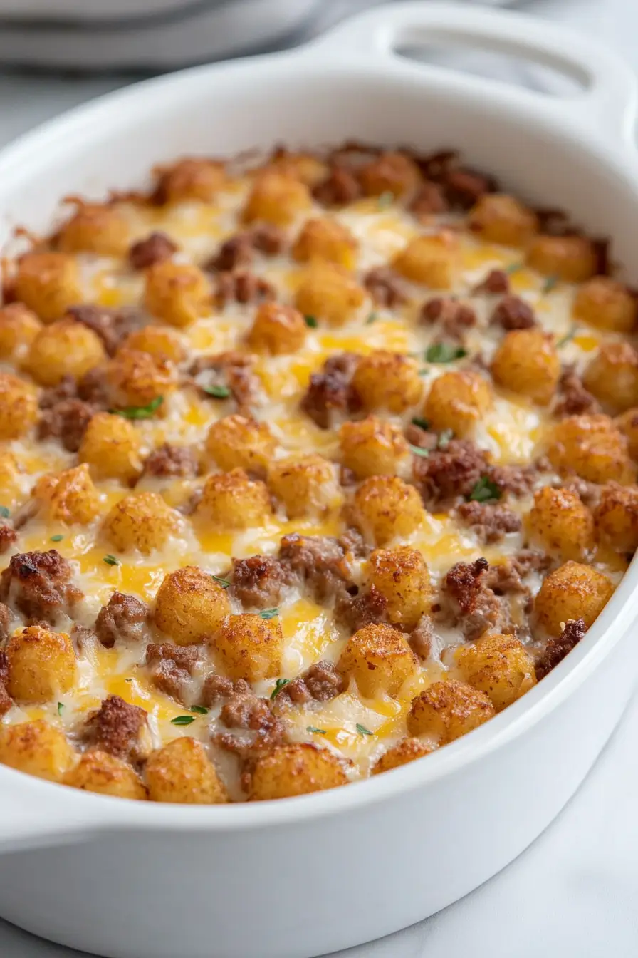 Quick Ground Venison Tater Tot Casserole