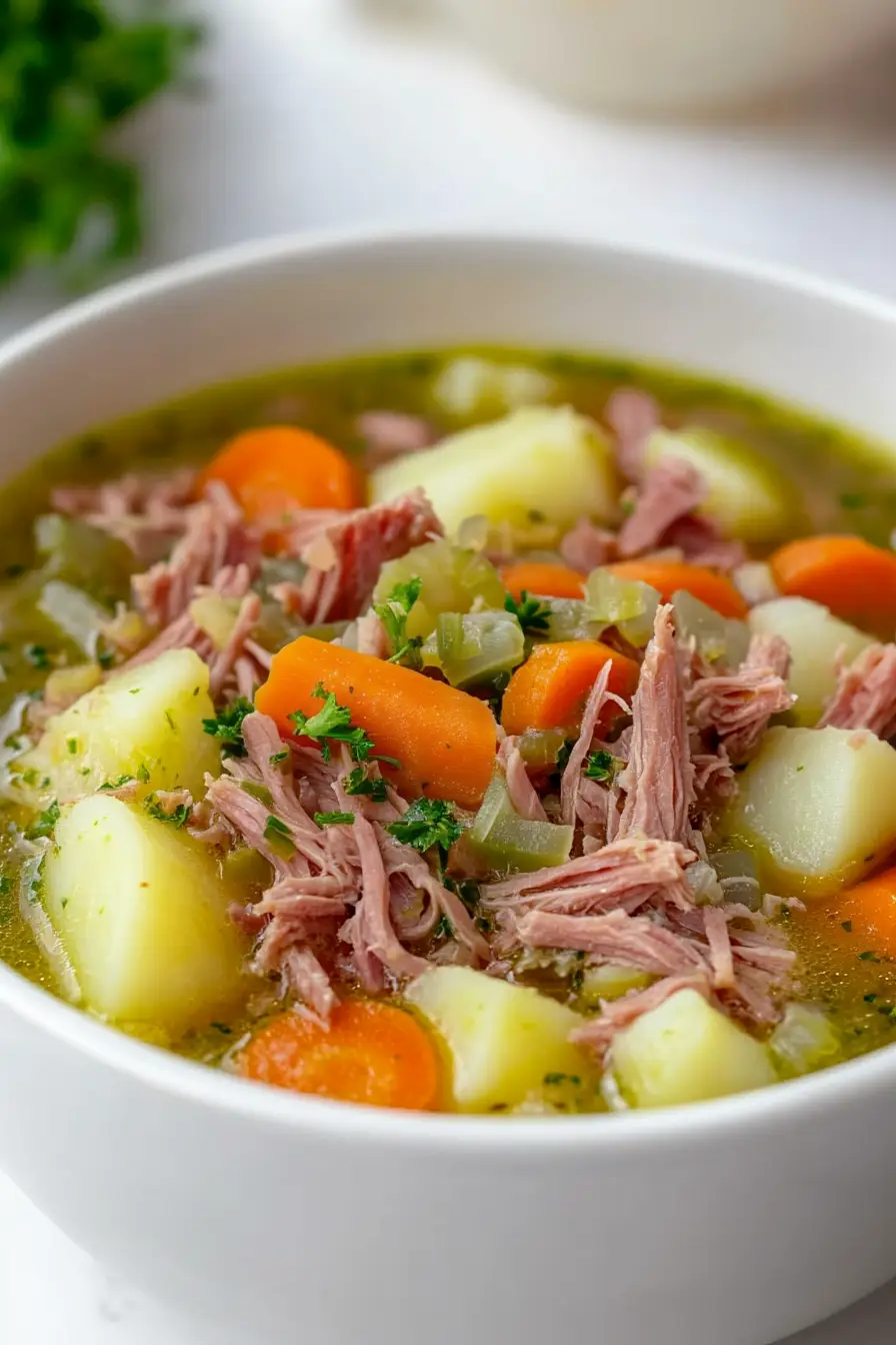 Hearty Corned Beef Vegetable Soup