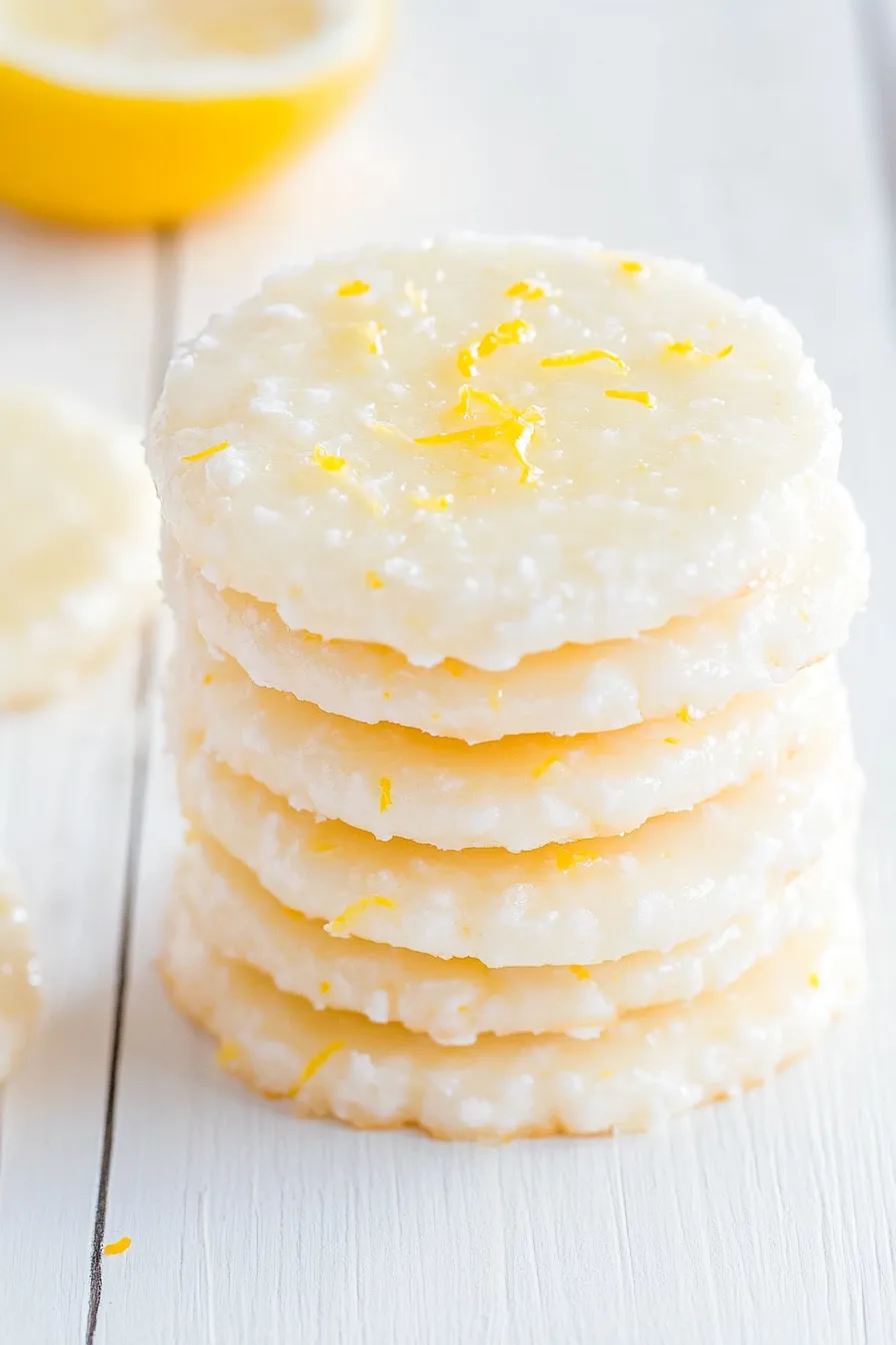 Healthy No Bake Lemon Cookies