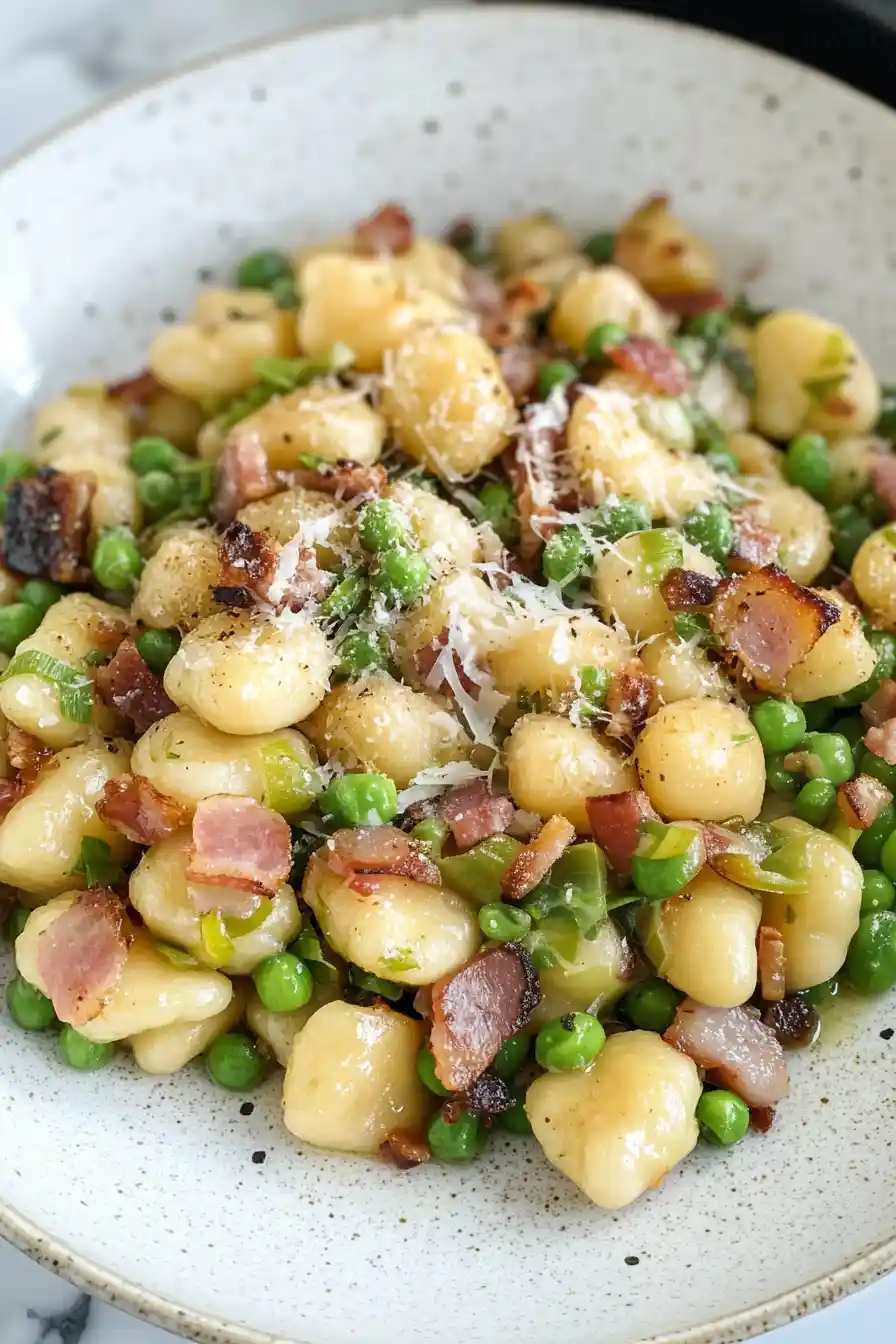 Savory Leek Gnocchi