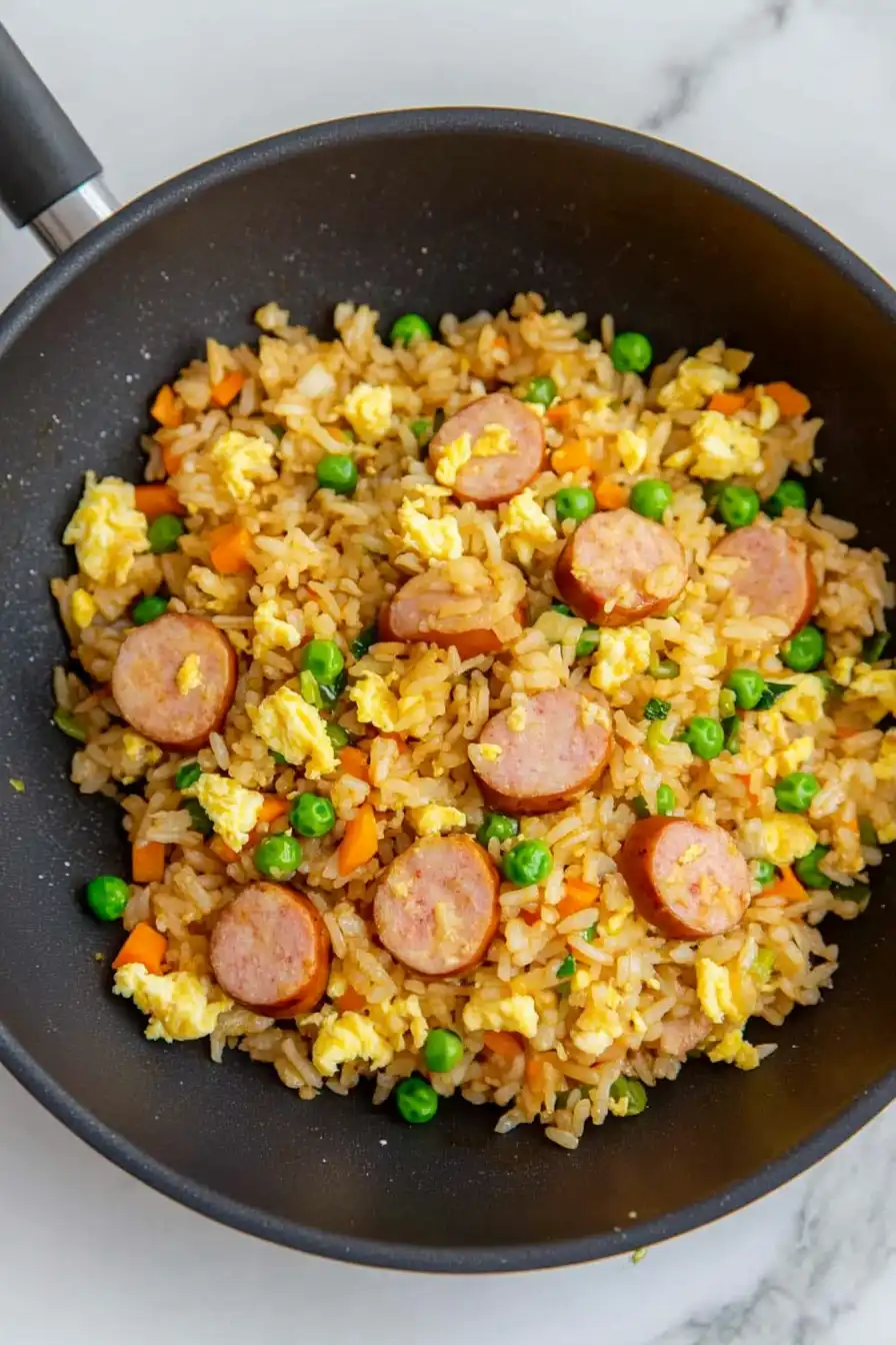 Quick & Easy Hot Dog Fried Rice
