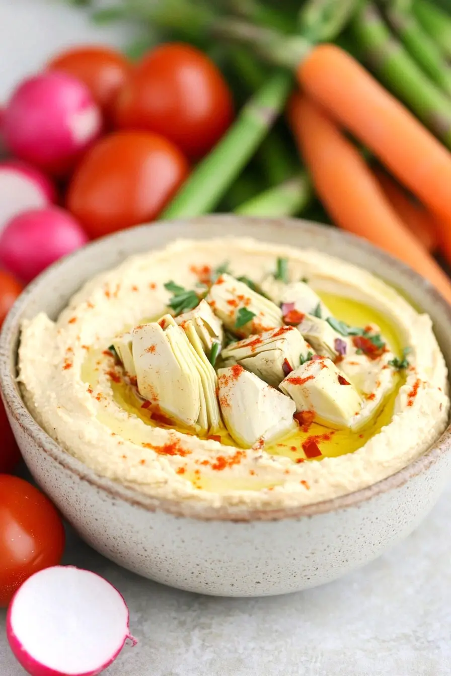 Easy Artichoke Hummus Recipe