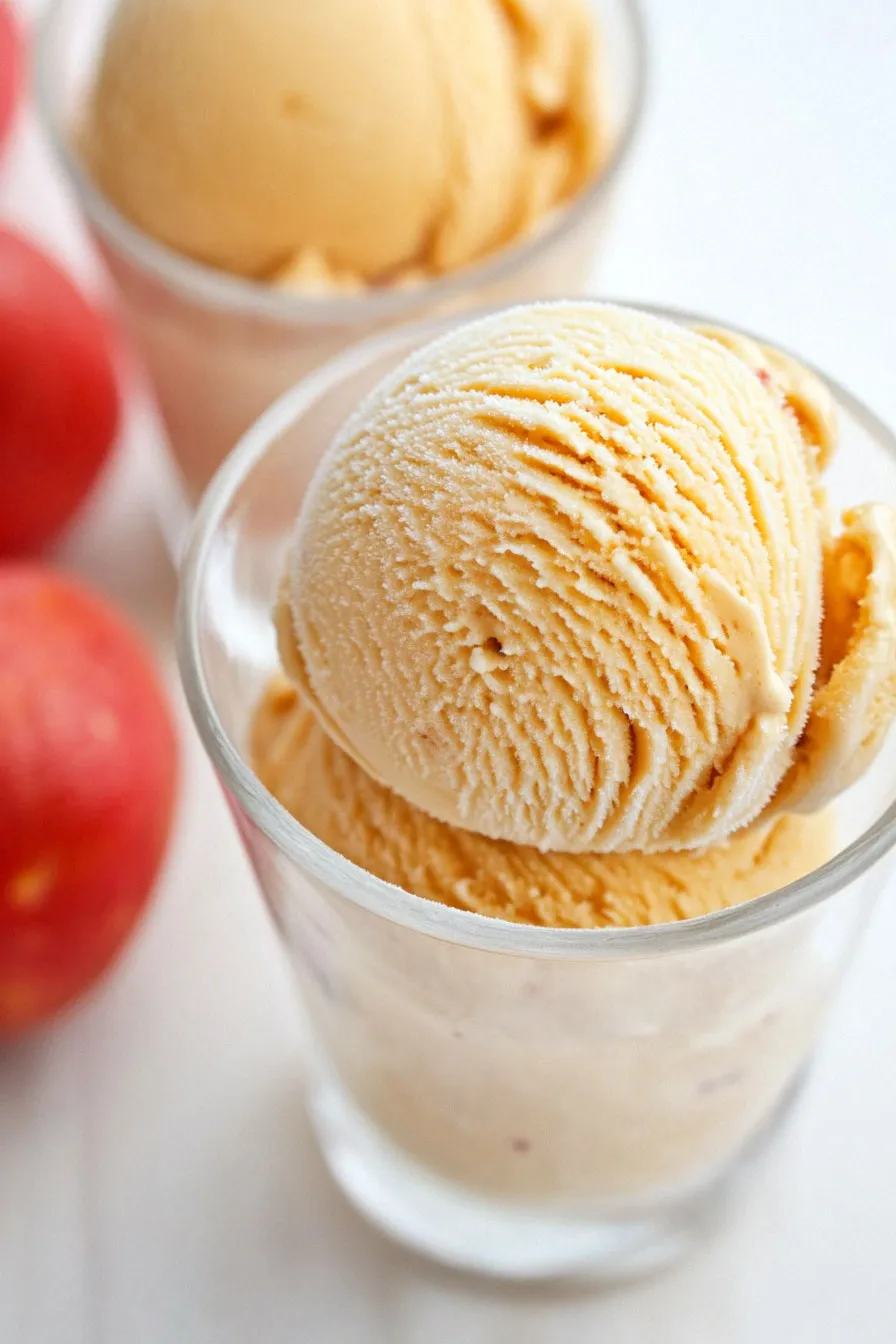 Rich Persimmon Ice Cream