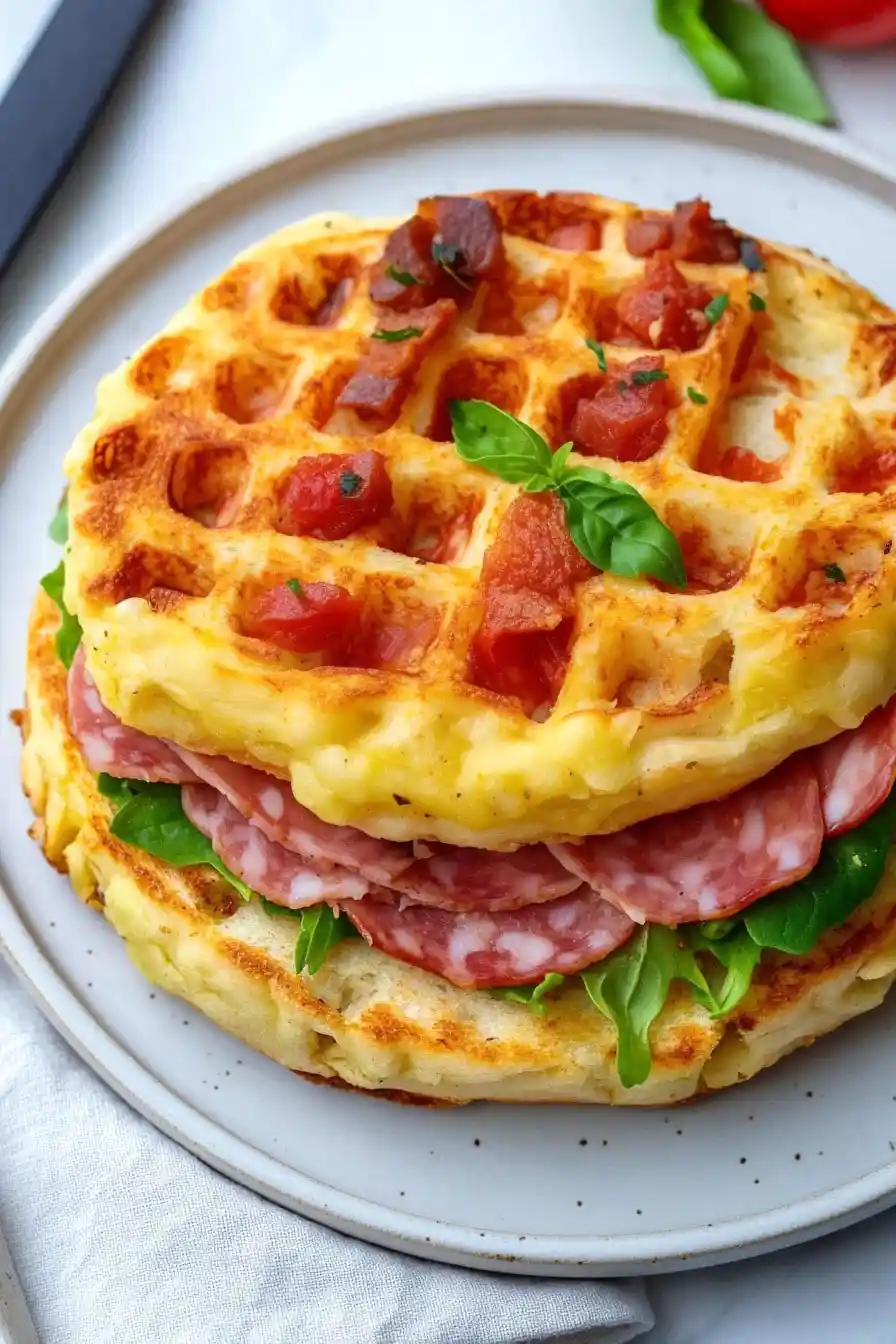 Delicious Garlic Parm Chaffle