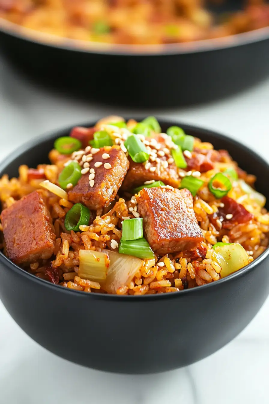 Best Kimchi Fried Rice with Spam