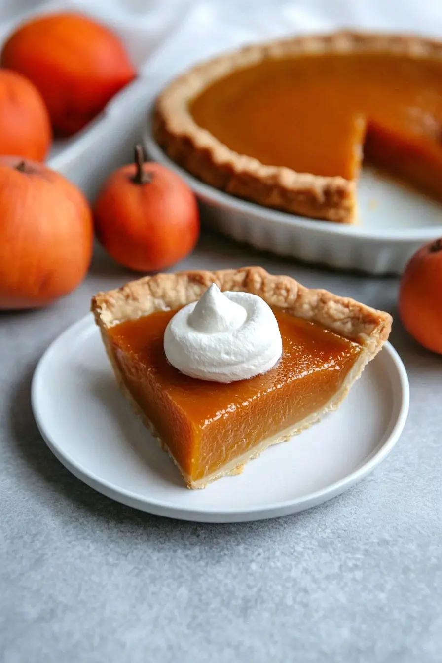 Quick Persimmon Pie