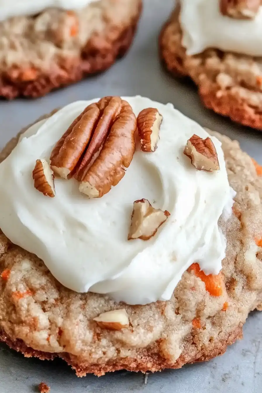 Quick Easter Carrot Cake Cookies with Pineapple