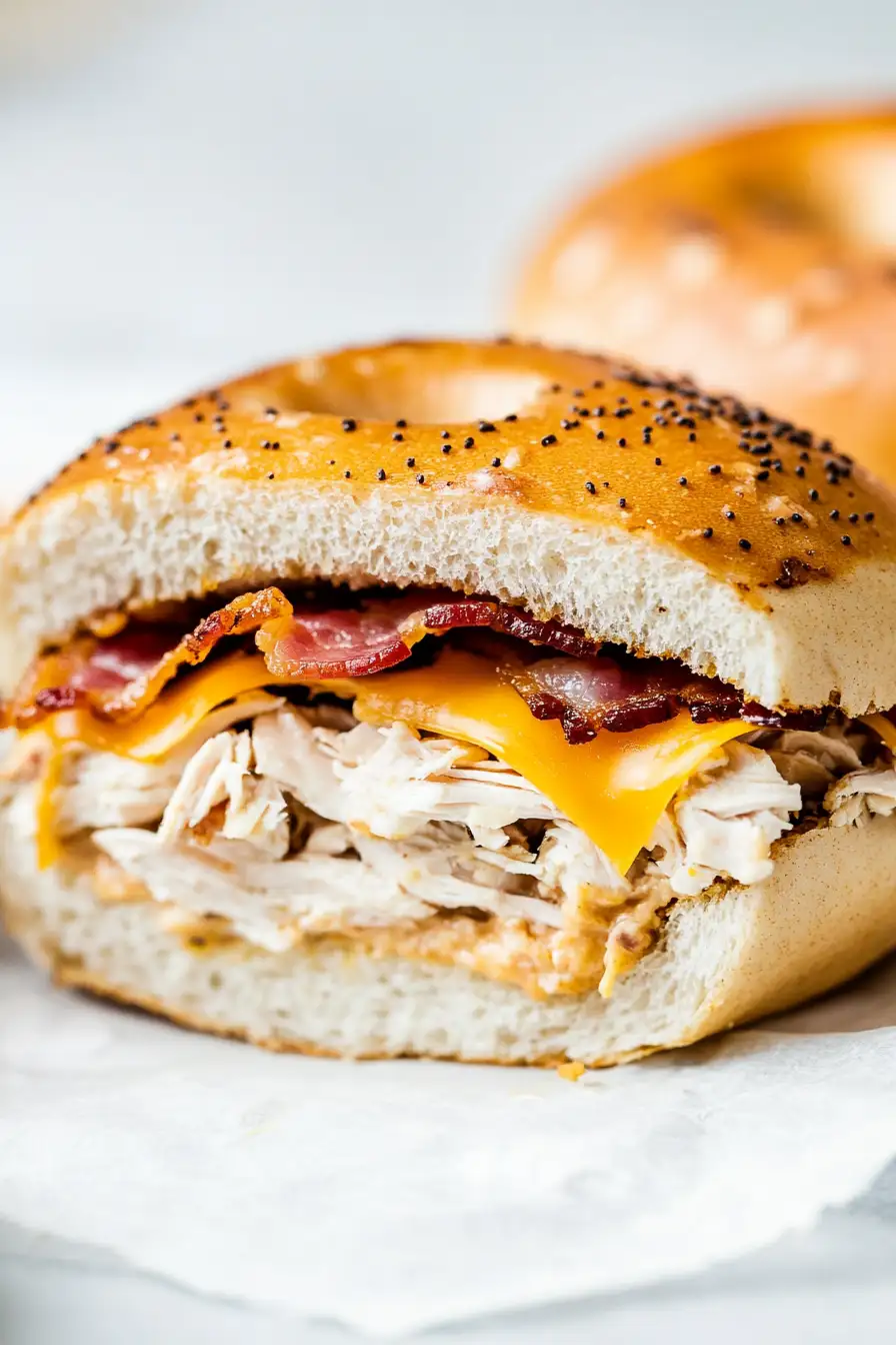 Juicy Chicken Salad Bagel