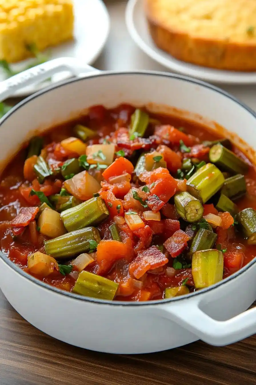 Best Southern Okra and Tomatoes Recipe