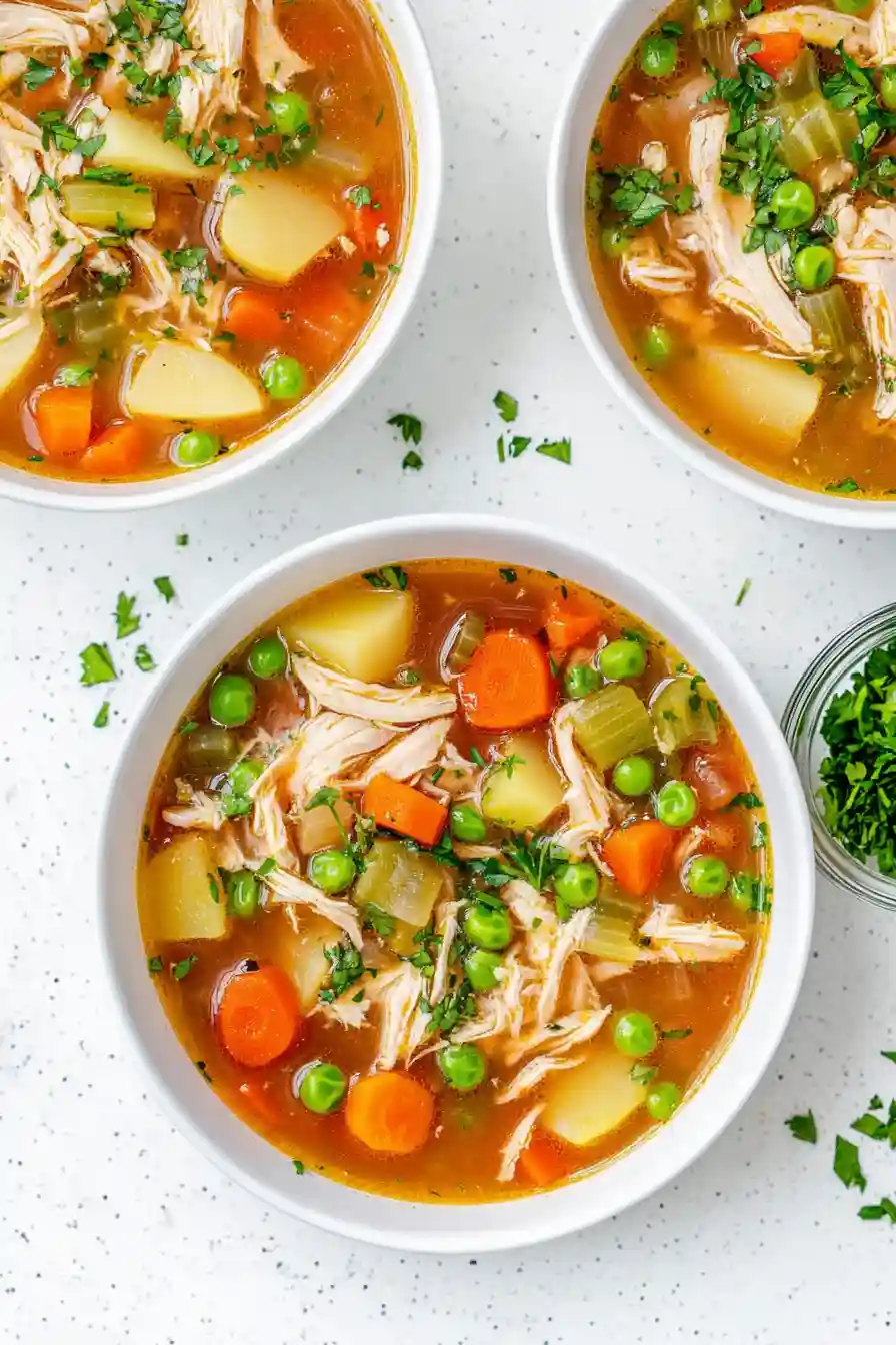 Savory Instant Pot Chicken and Vegetable Soup