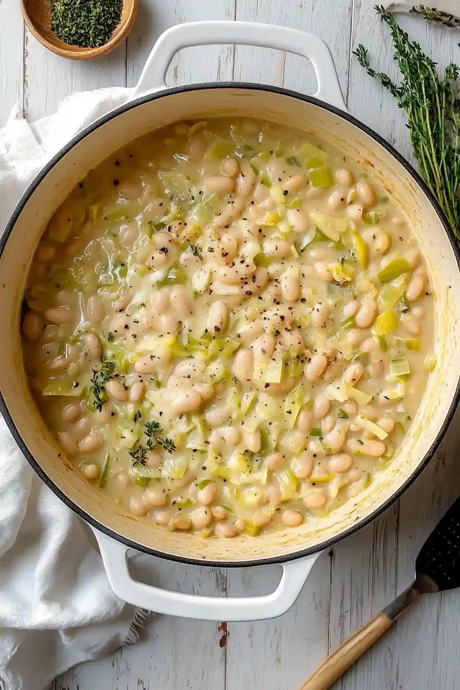 Flavorful Butter Beans with Leeks