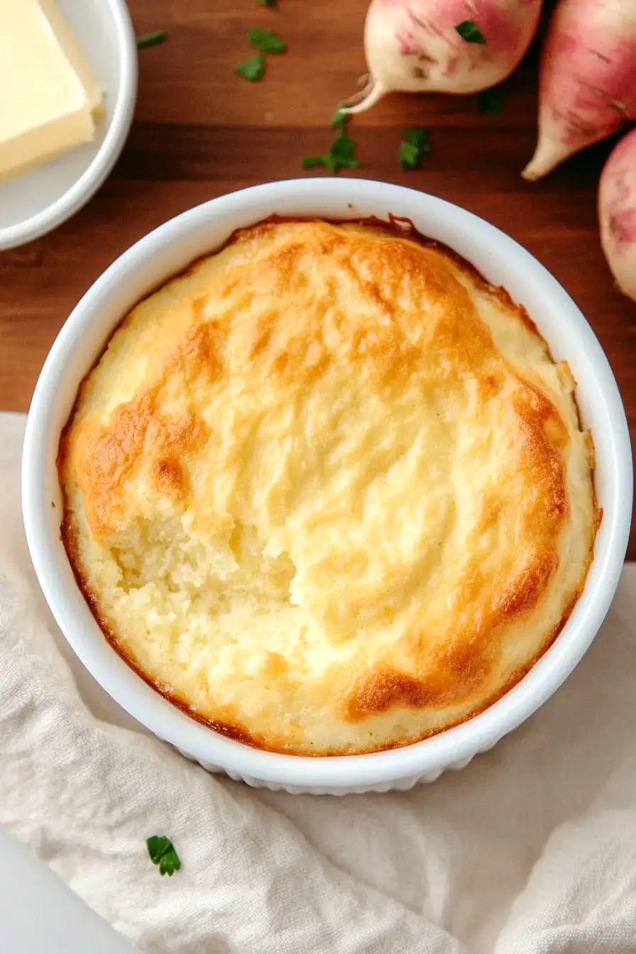 Savory Turnip Souffle