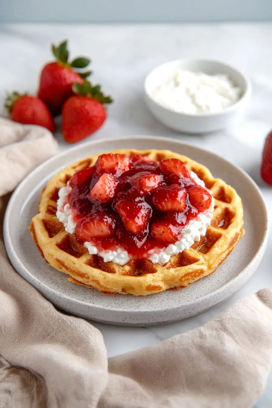 Savory Cottage Cheese Chaffles