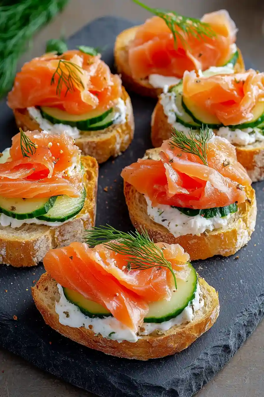 Quick Easter Smoked Salmon Tea Sandwiches