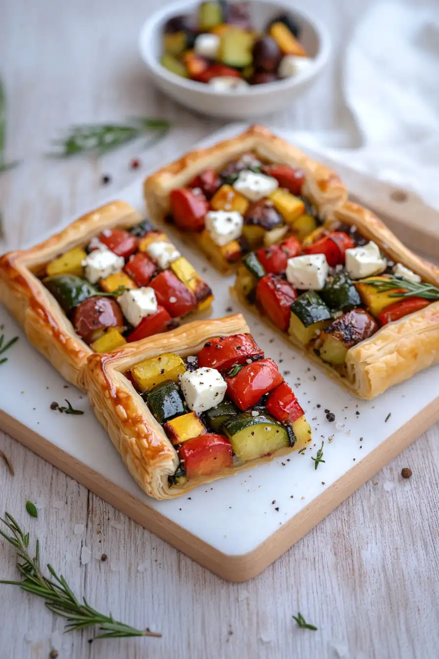 Healthy Puff Pastry Vegetable Tart