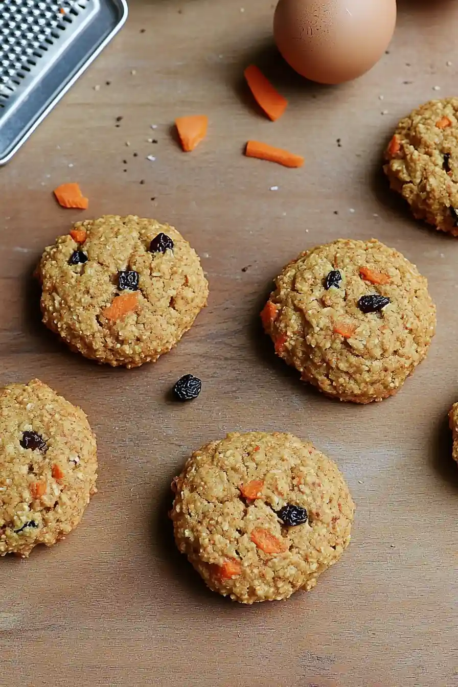 Delicious Easter Carrot Cake Cookies with Raisins