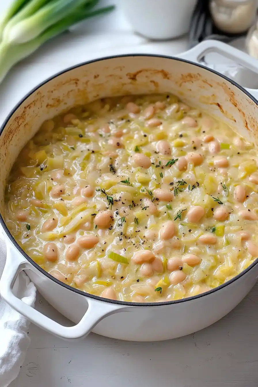 Flavorful Butter Beans with Leeks