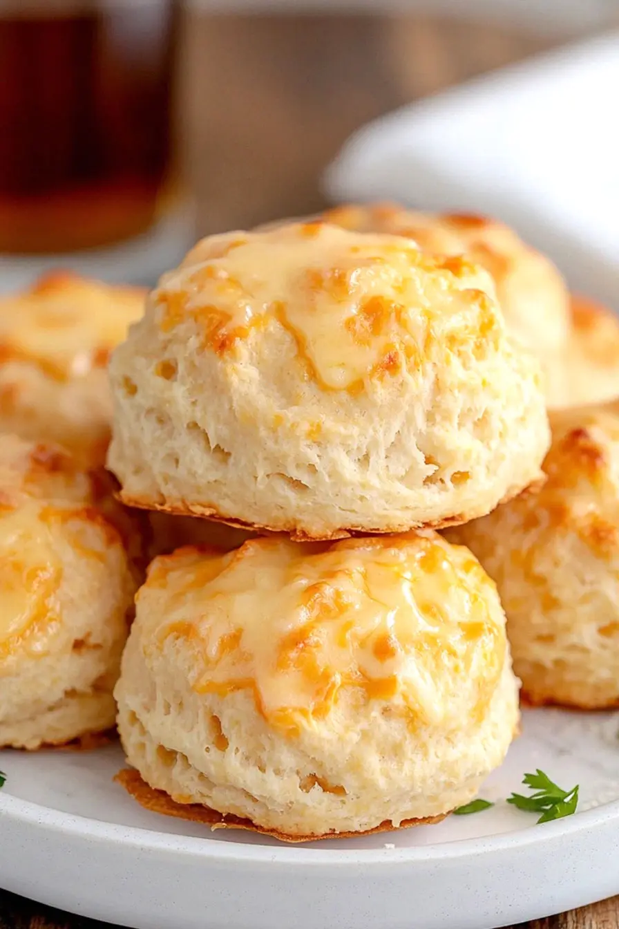 Quick Bisquick Cheddar Garlic Biscuits