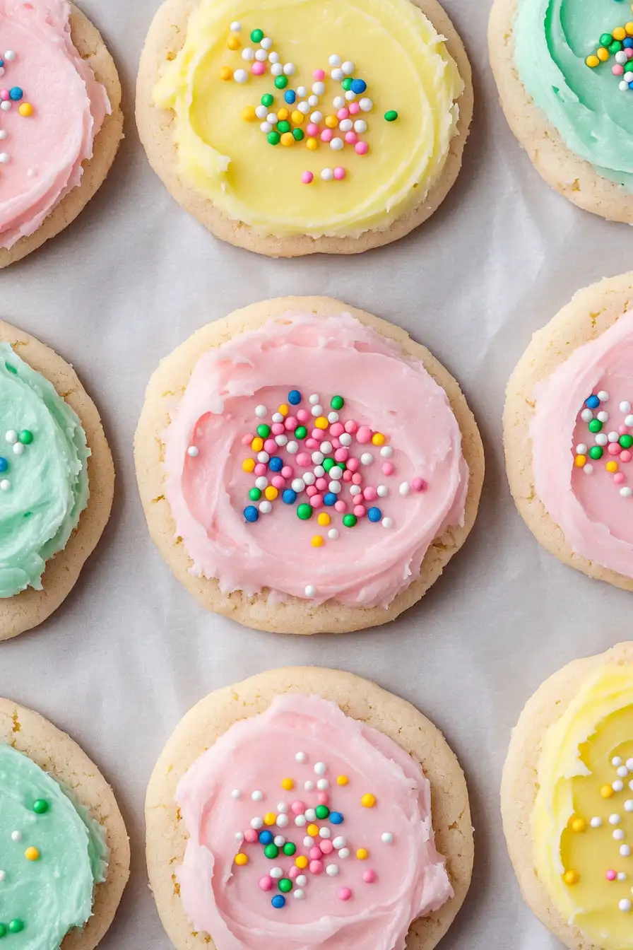 Simple Easter Sugar Cookies with Buttercream