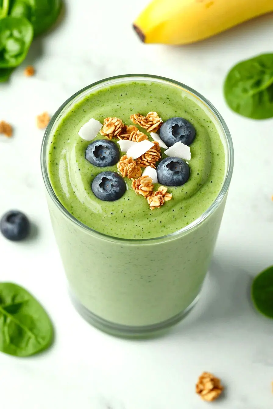 Quick Green Spirulina Smoothie