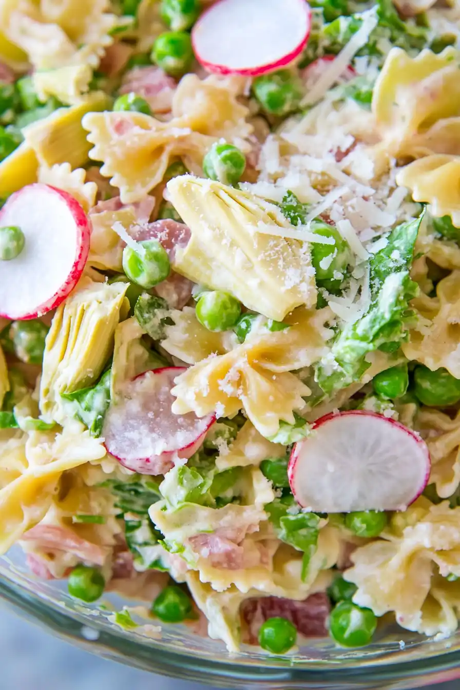 Flavorful Spring Pasta Salad with Ham