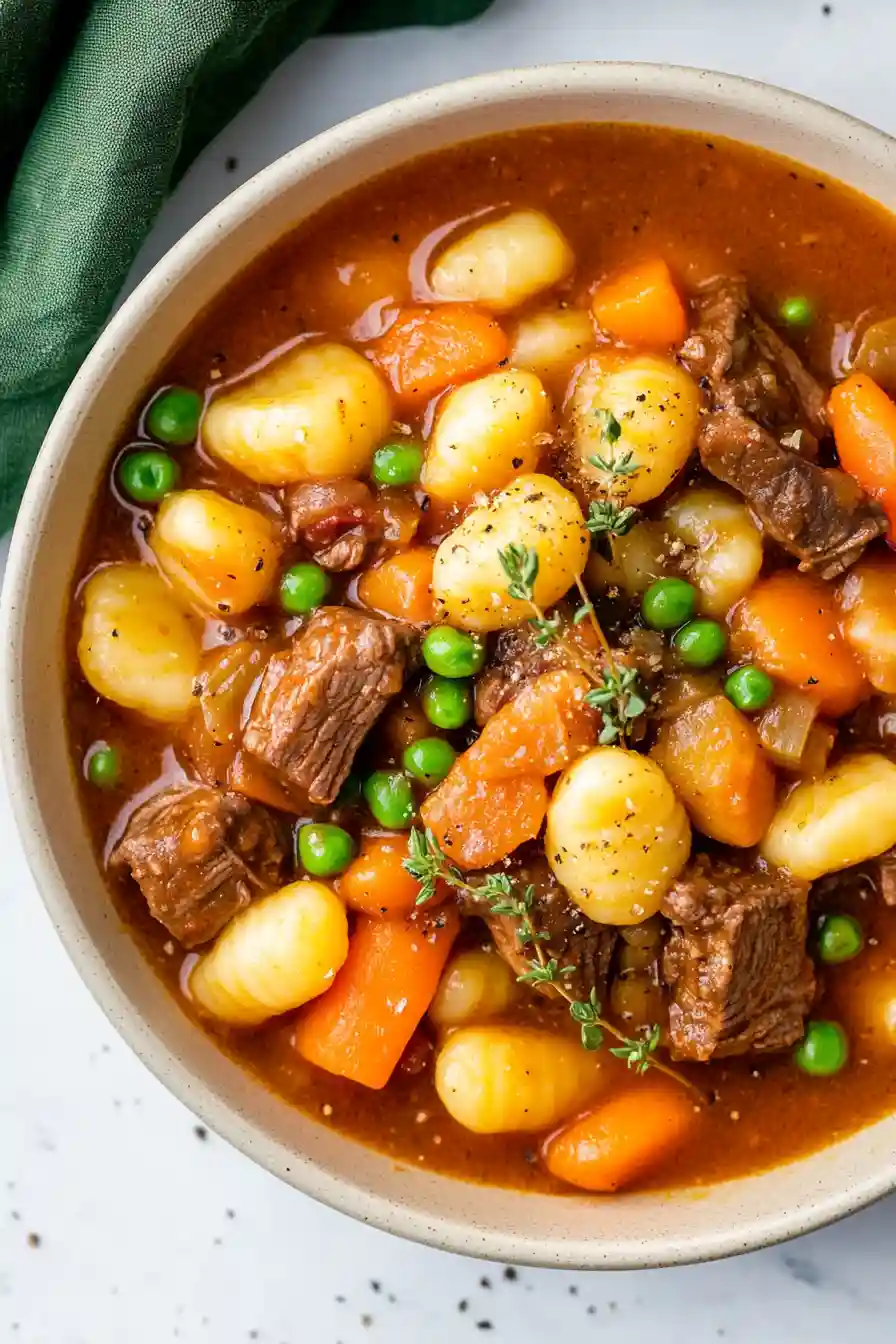 Juicy Gnocchi Beef Stew